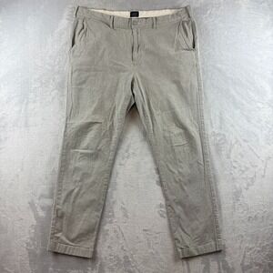 J Crew Pants Mens 38x32 Gray 770 Straight Chinos Stretch Khaki